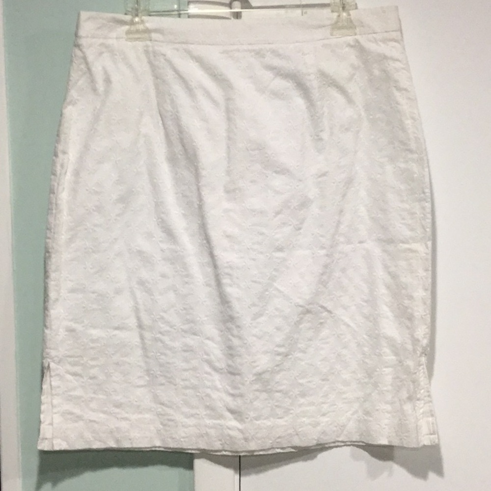 White Eyelet Skirt